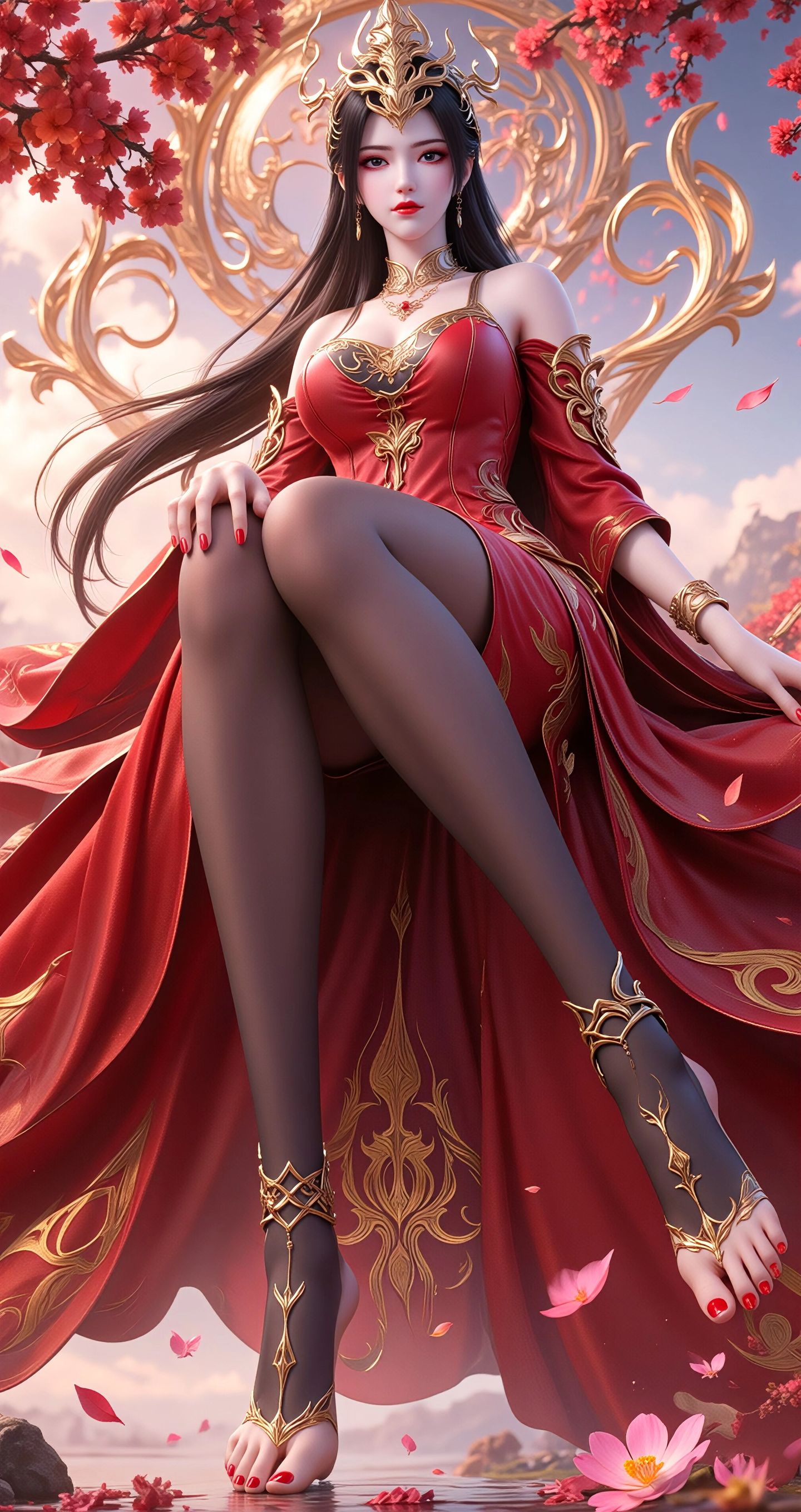 斗破苍穹-美杜莎 女王的黑丝。#高清壁纸 #美女壁纸 #国漫女神