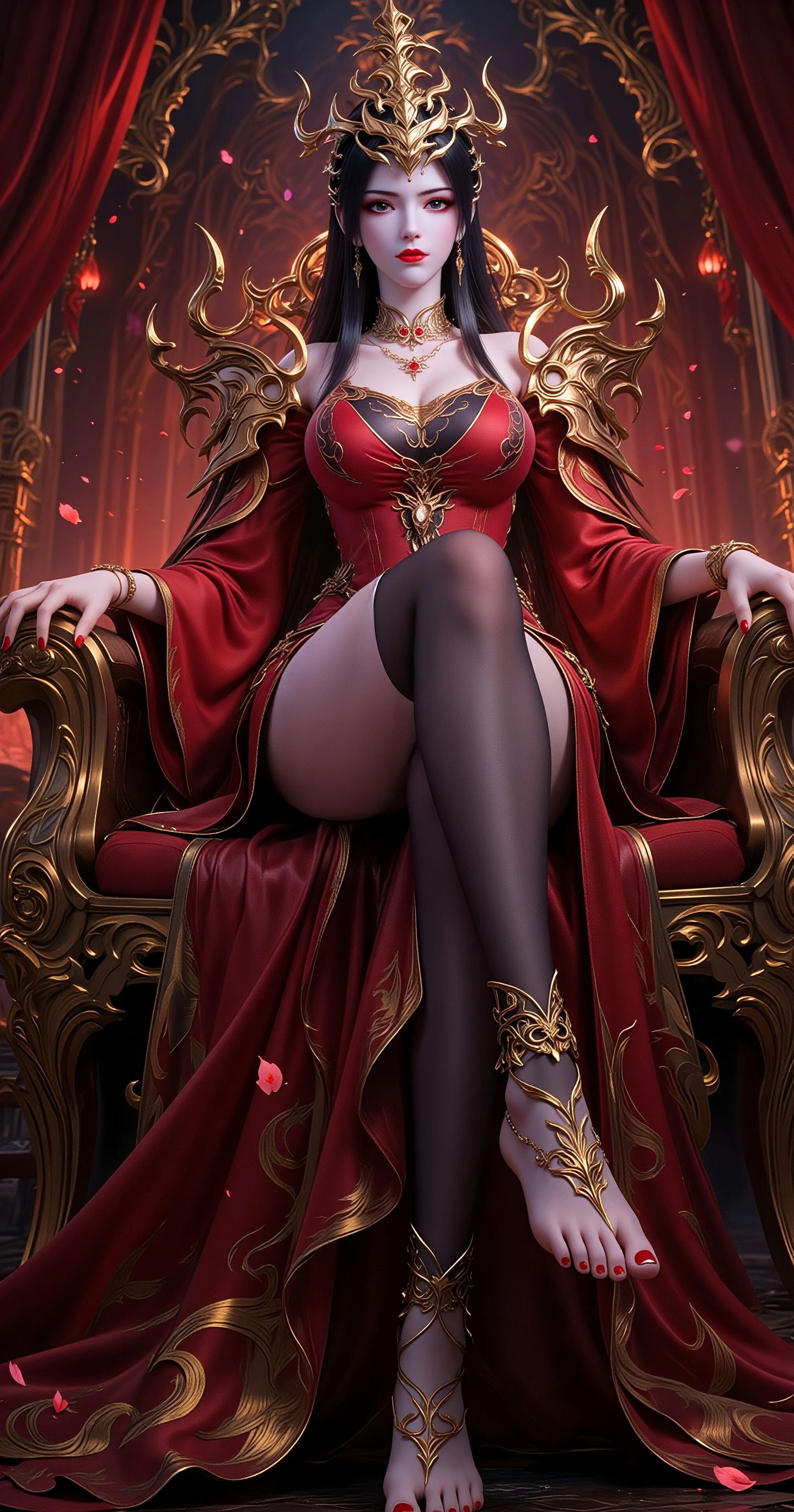 斗破苍穹-美杜莎 女王的黑丝。#高清壁纸 #美女壁纸 #国漫女神