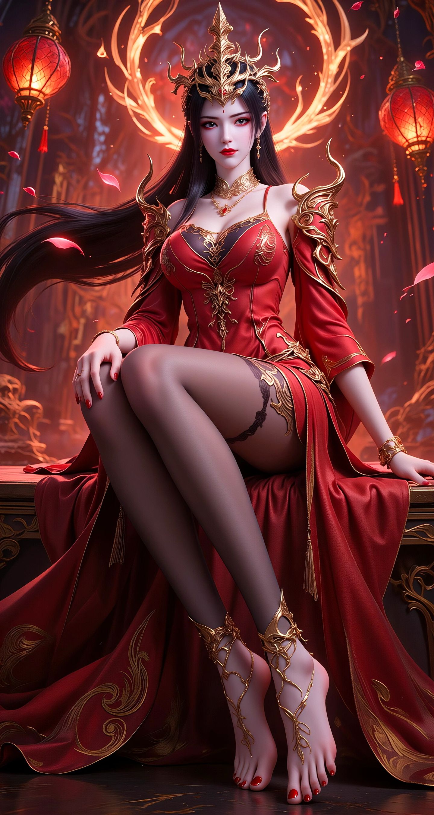 斗破苍穹-美杜莎 女王的黑丝。#高清壁纸 #美女壁纸 #国漫女神