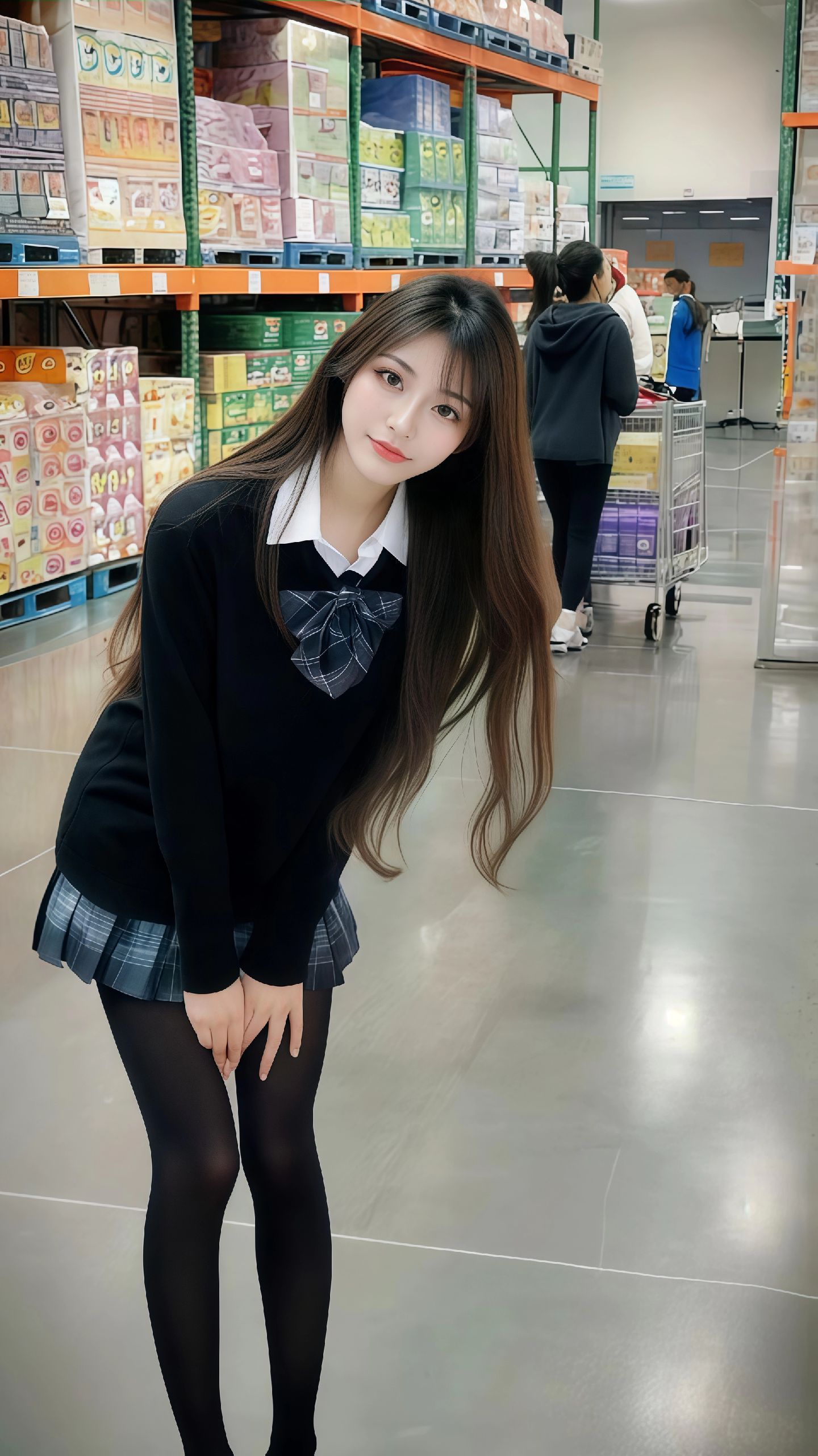 #jk女孩#努力变成你喜欢的样子#美女手机壁纸