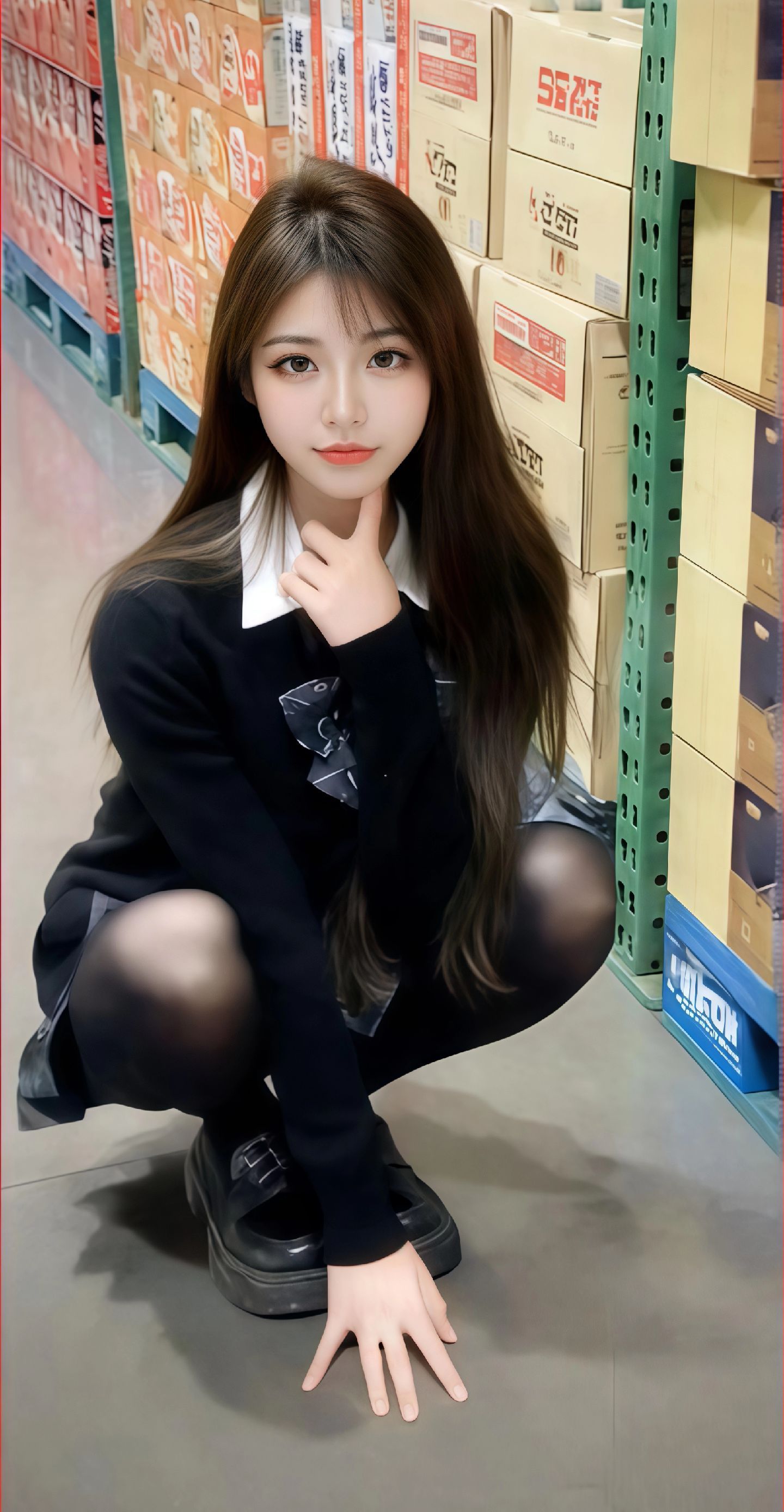 #jk女孩#努力变成你喜欢的样子#美女手机壁纸