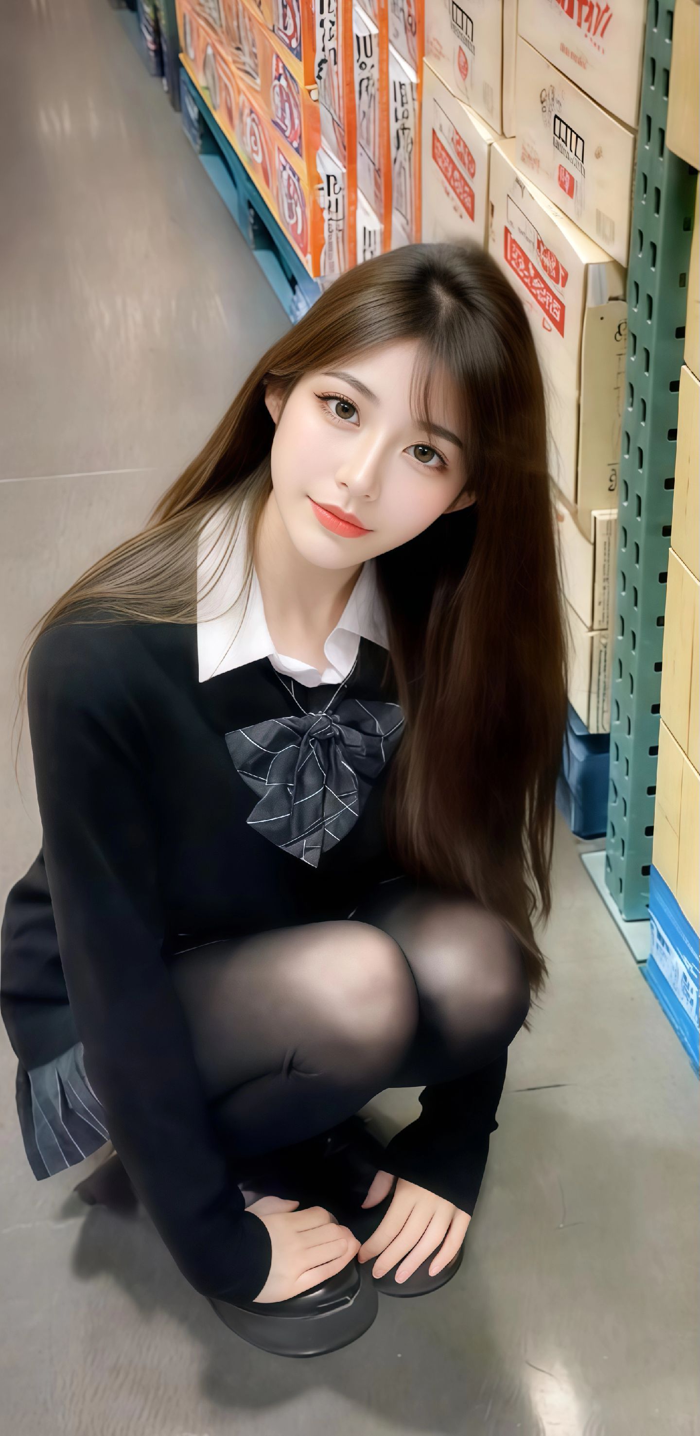 #jk女孩#努力变成你喜欢的样子#美女手机壁纸