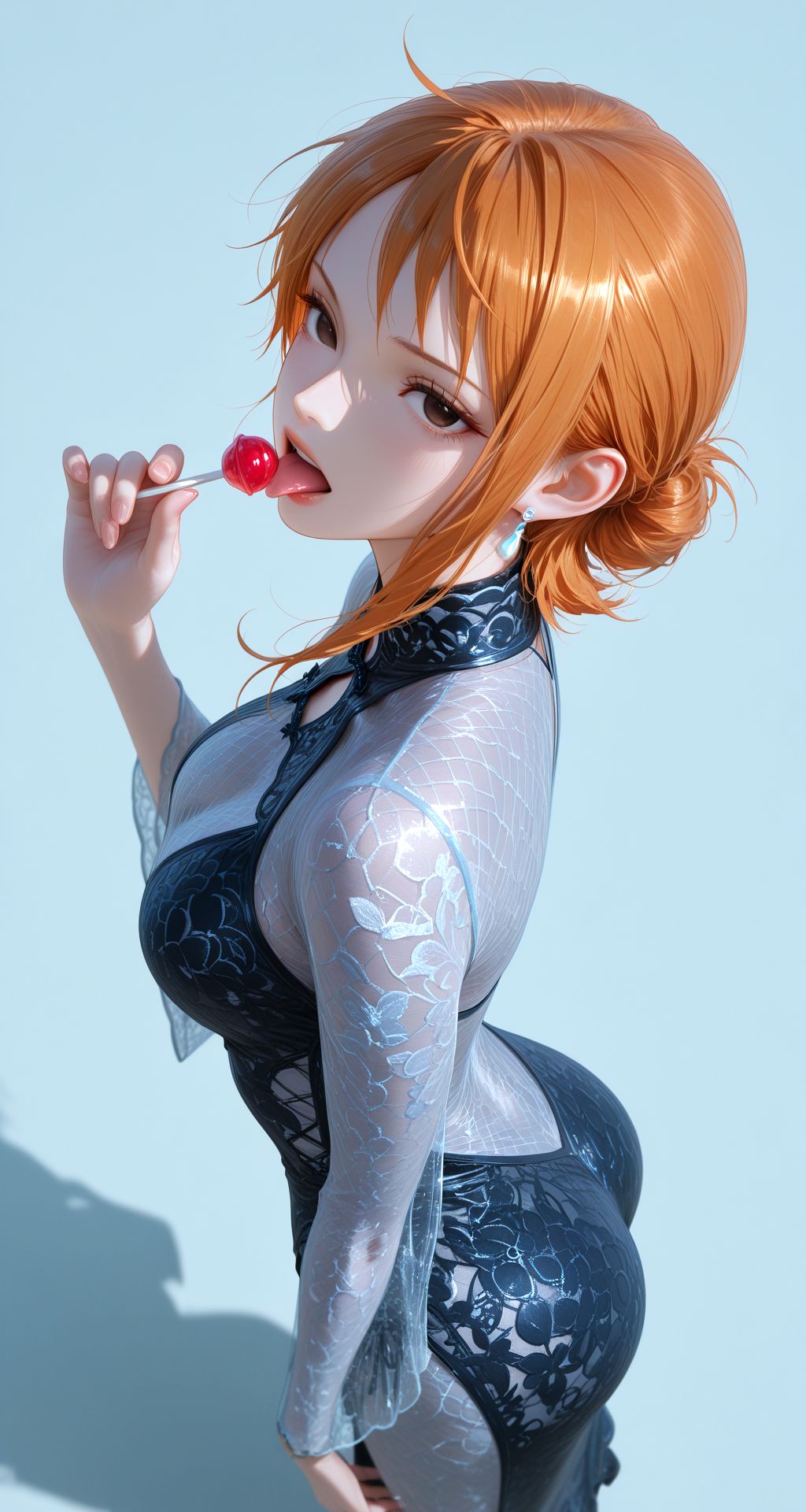 海贼王美女棒棒糖挑战！你的心跳还顶得住吗。#二次元 #御姐 #海贼王#女帝#动漫