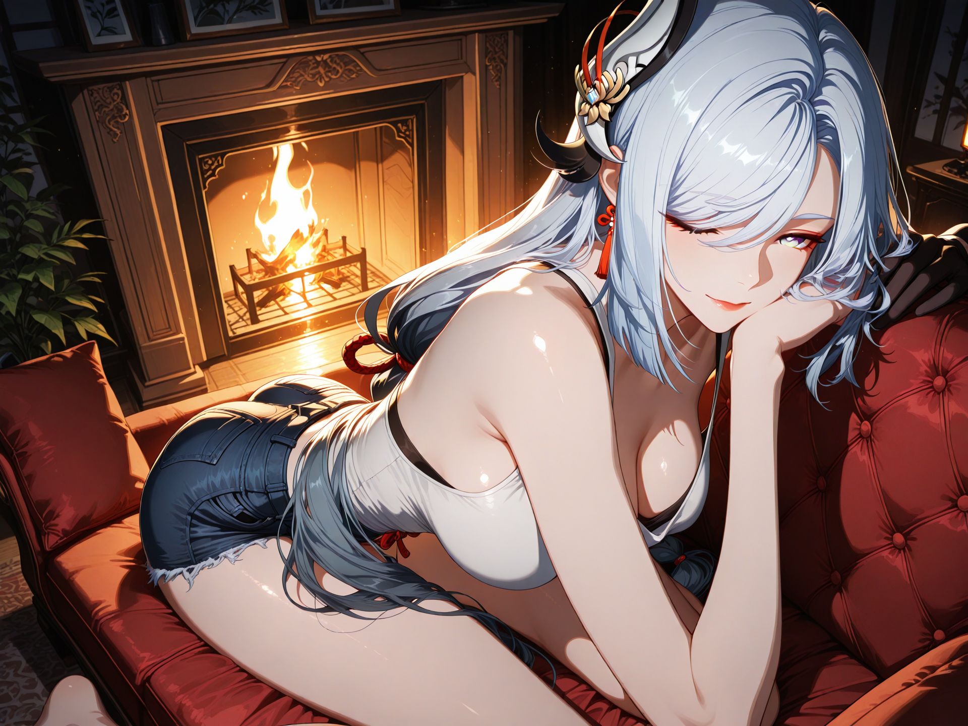#二次元少女壁纸 #原神#申鹤 #二次元