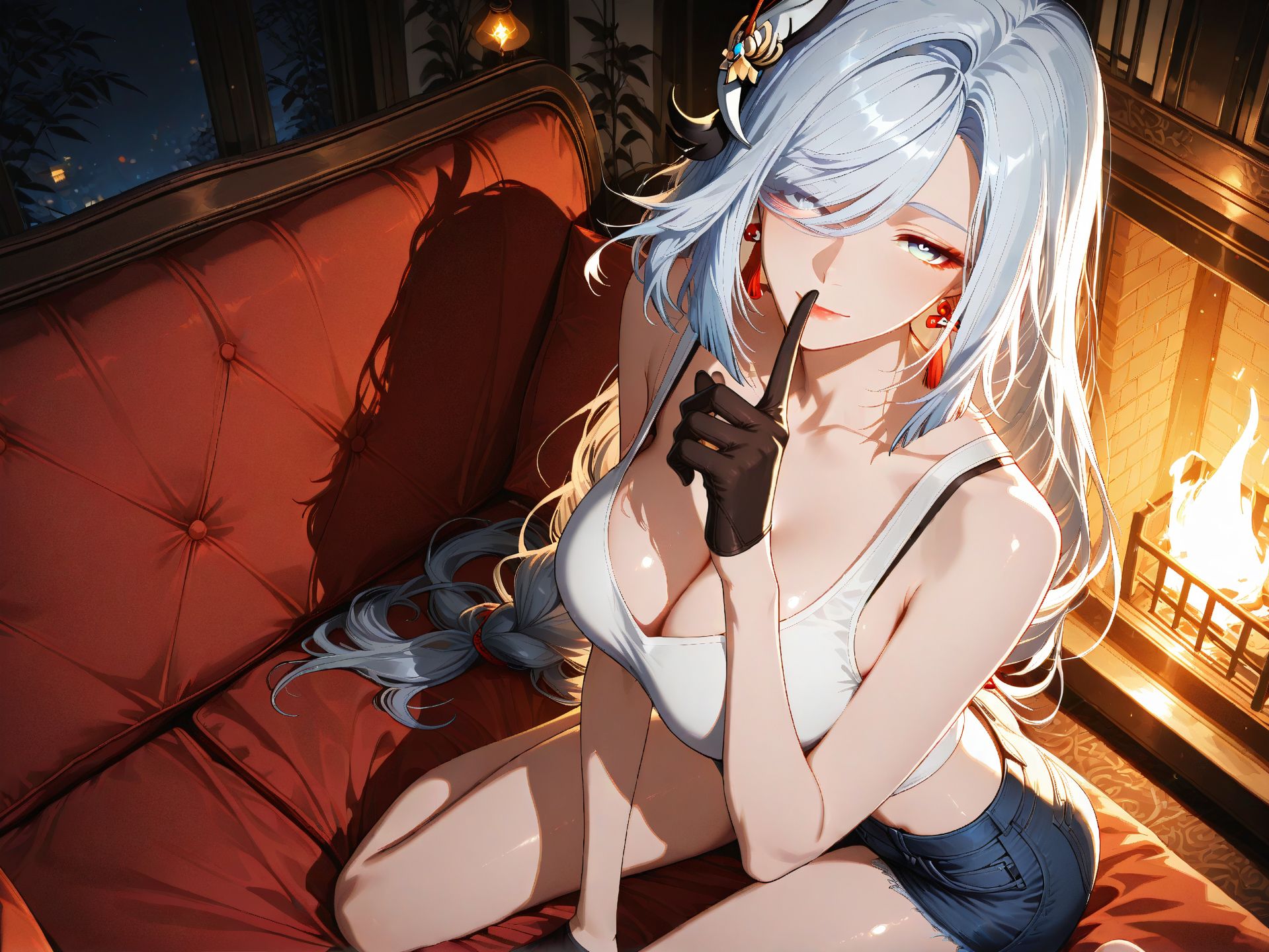 #二次元少女壁纸 #原神#申鹤 #二次元