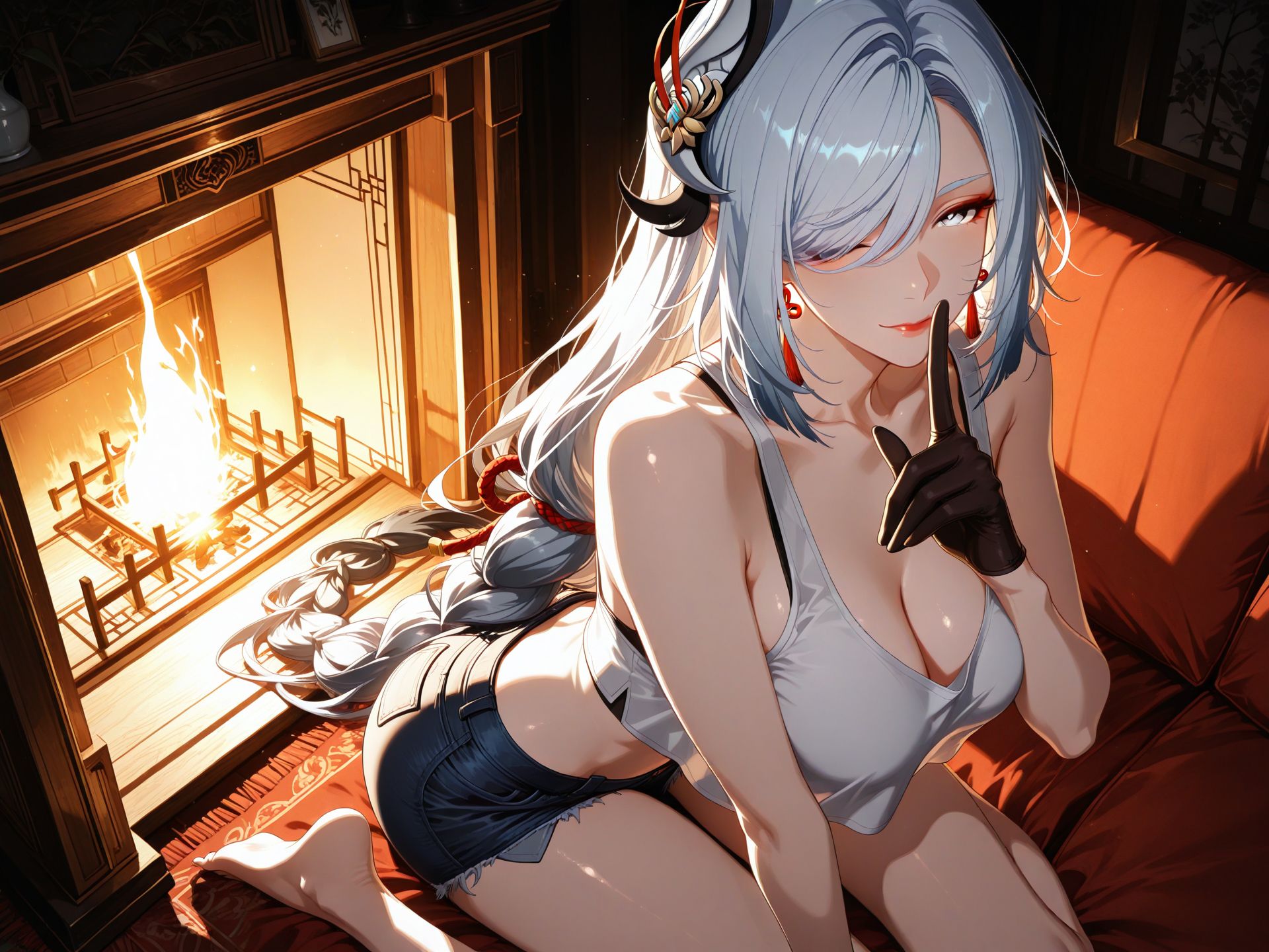 #二次元少女壁纸 #原神#申鹤 #二次元