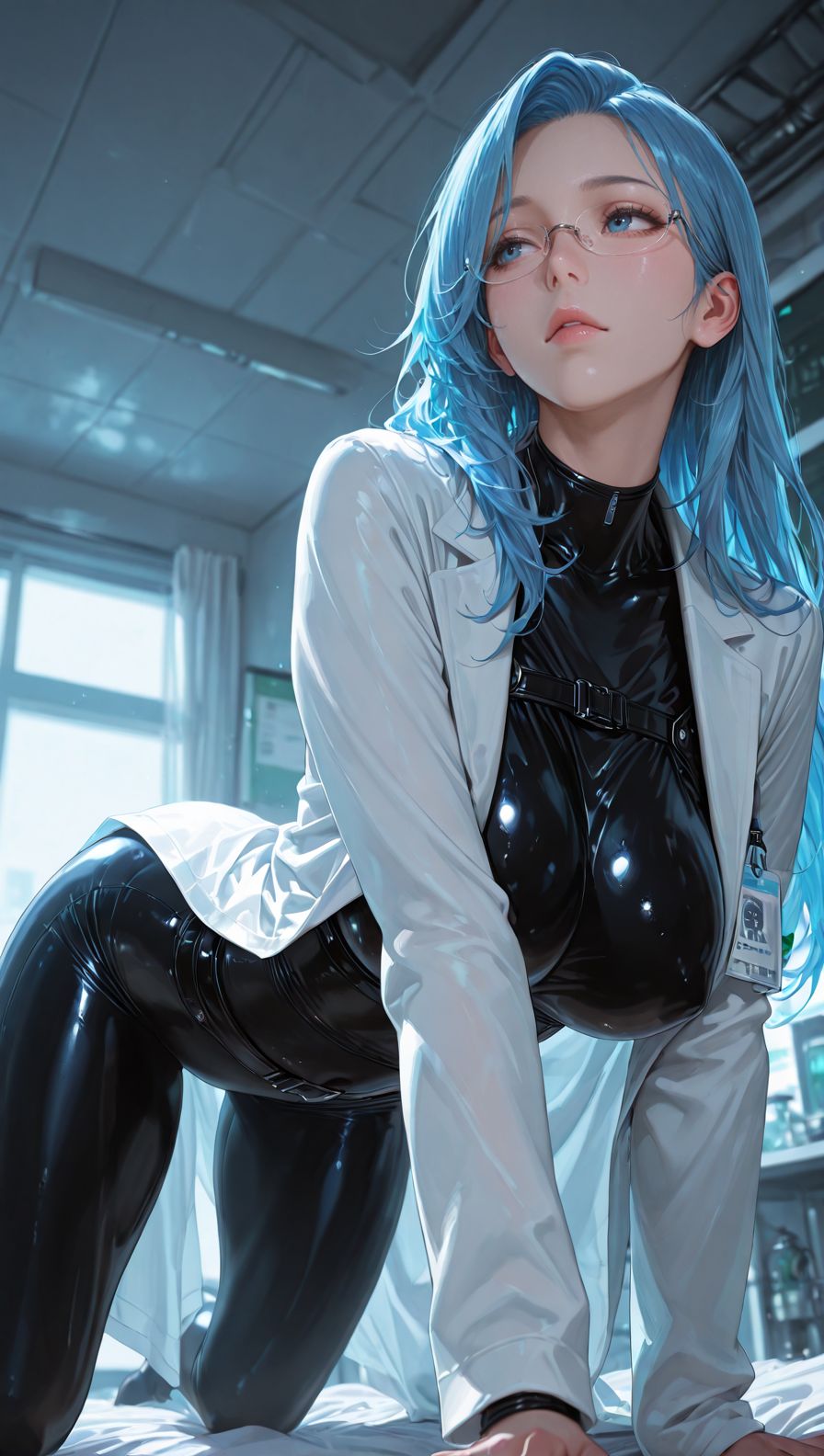 实验室里疲惫的姐姐#二次元#二次元壁纸#手机壁纸#二次元美女