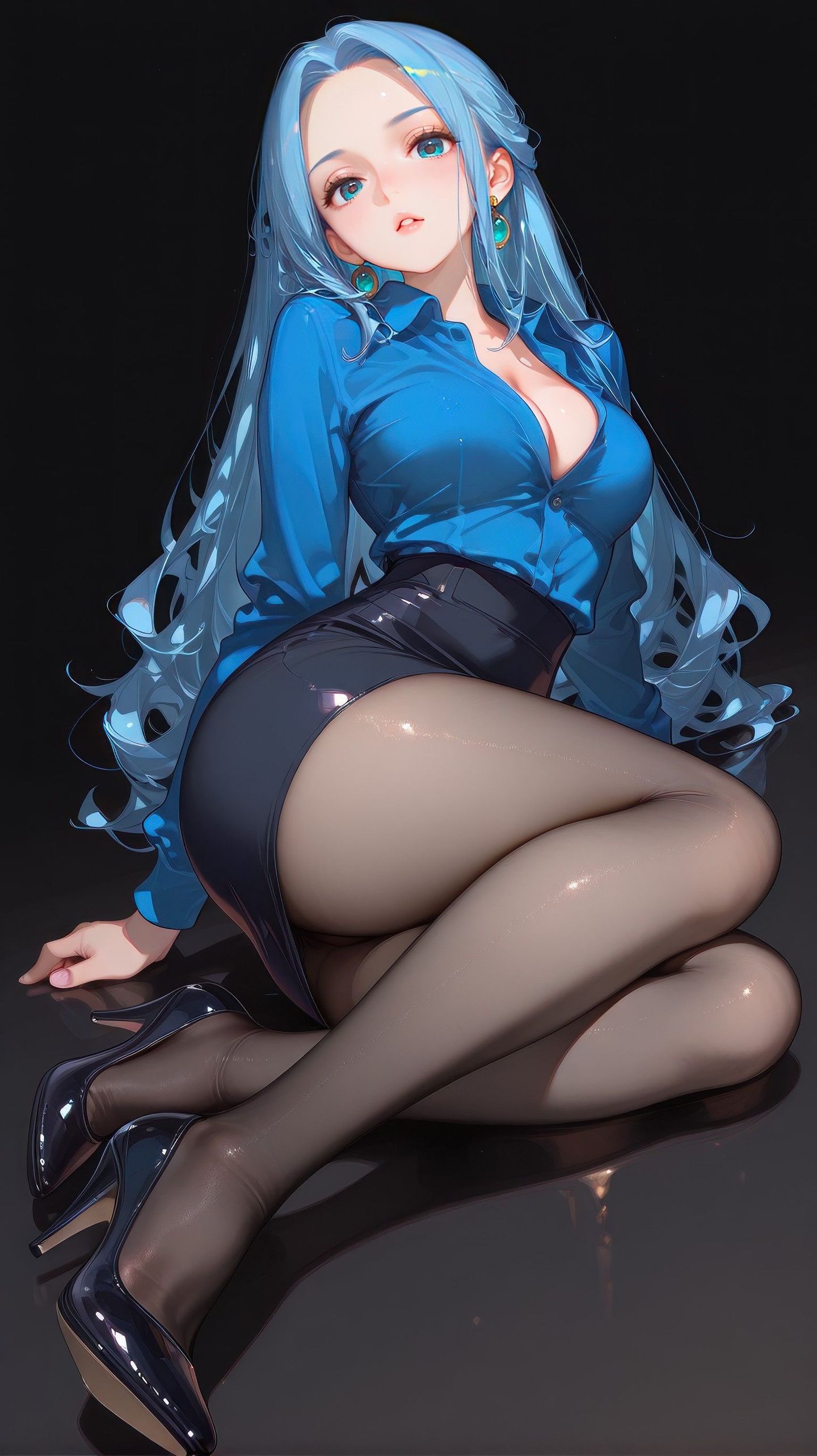 #二次元 #二次元少女#二次元壁纸#黑丝
