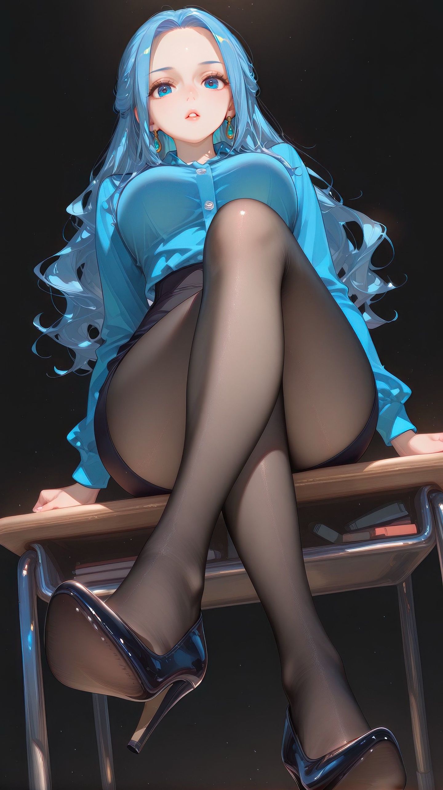 #二次元 #二次元少女#二次元壁纸#黑丝