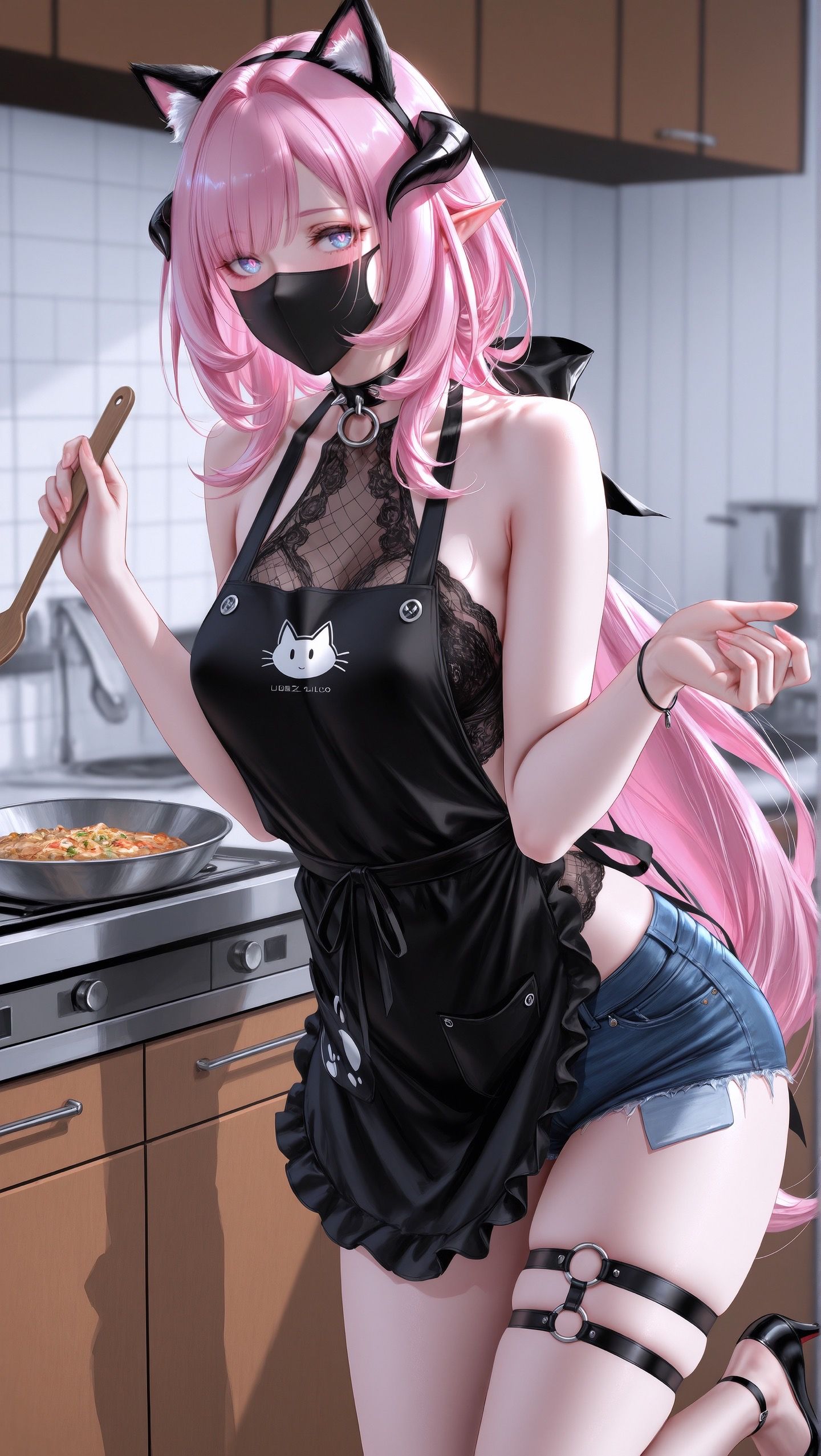 小厨娘爱莉希雅。爱莉希雅的特别料理#崩坏三#爱莉希雅#二次元