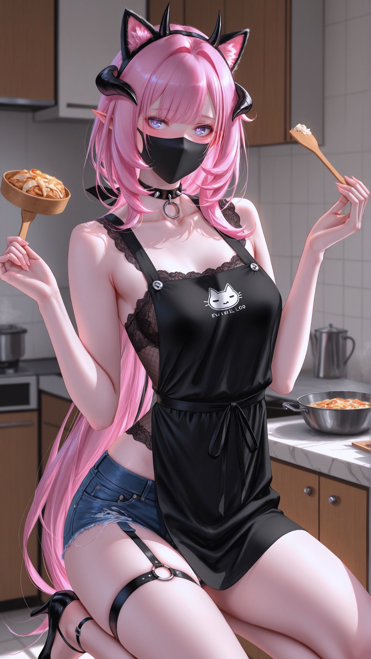 小厨娘爱莉希雅。爱莉希雅的特别料理#崩坏三#爱莉希雅#二次元