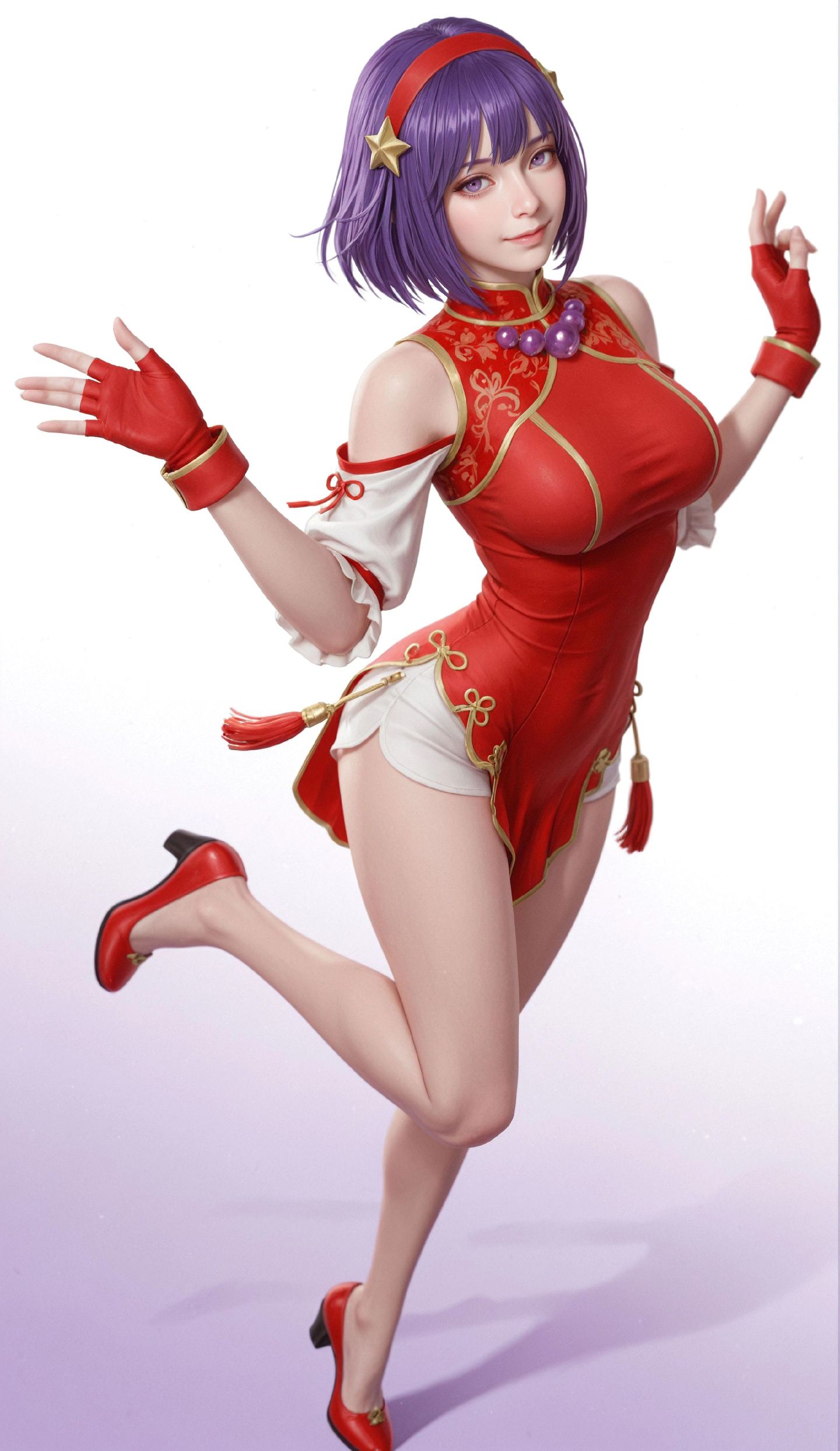 #视觉冲击 #性感女神 #拳皇97 #麻宫雅典娜 #手机壁纸