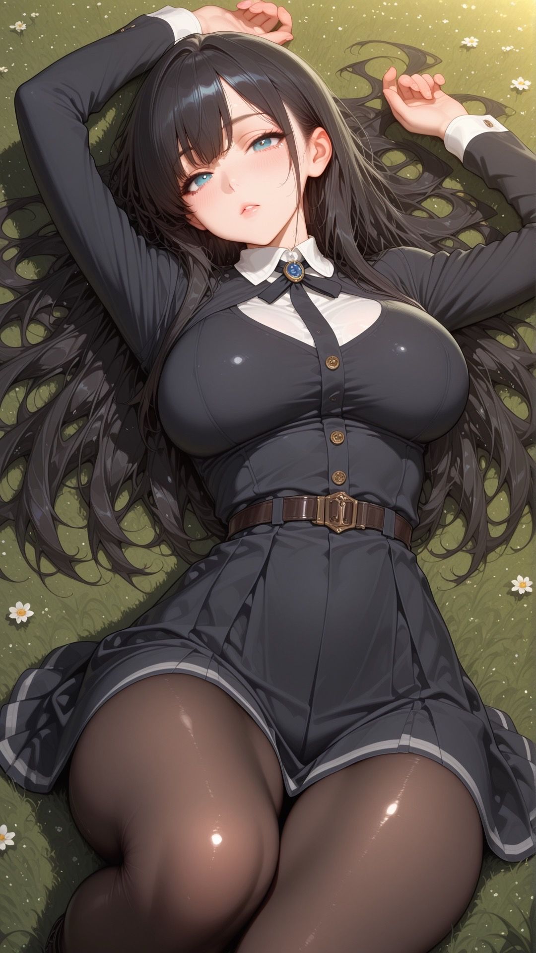 黑丝美女 #二次元壁纸#动漫美女#长腿女神