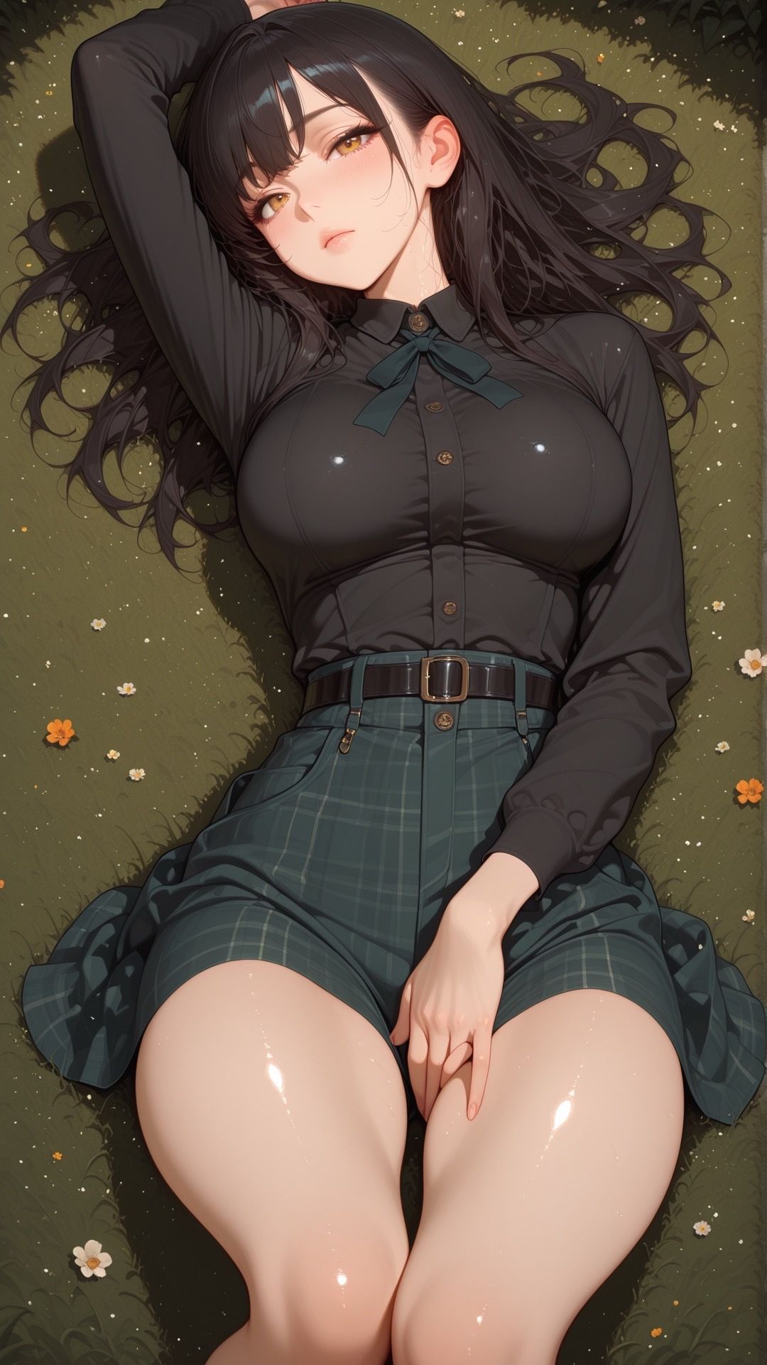 黑丝美女 #二次元壁纸#动漫美女#长腿女神