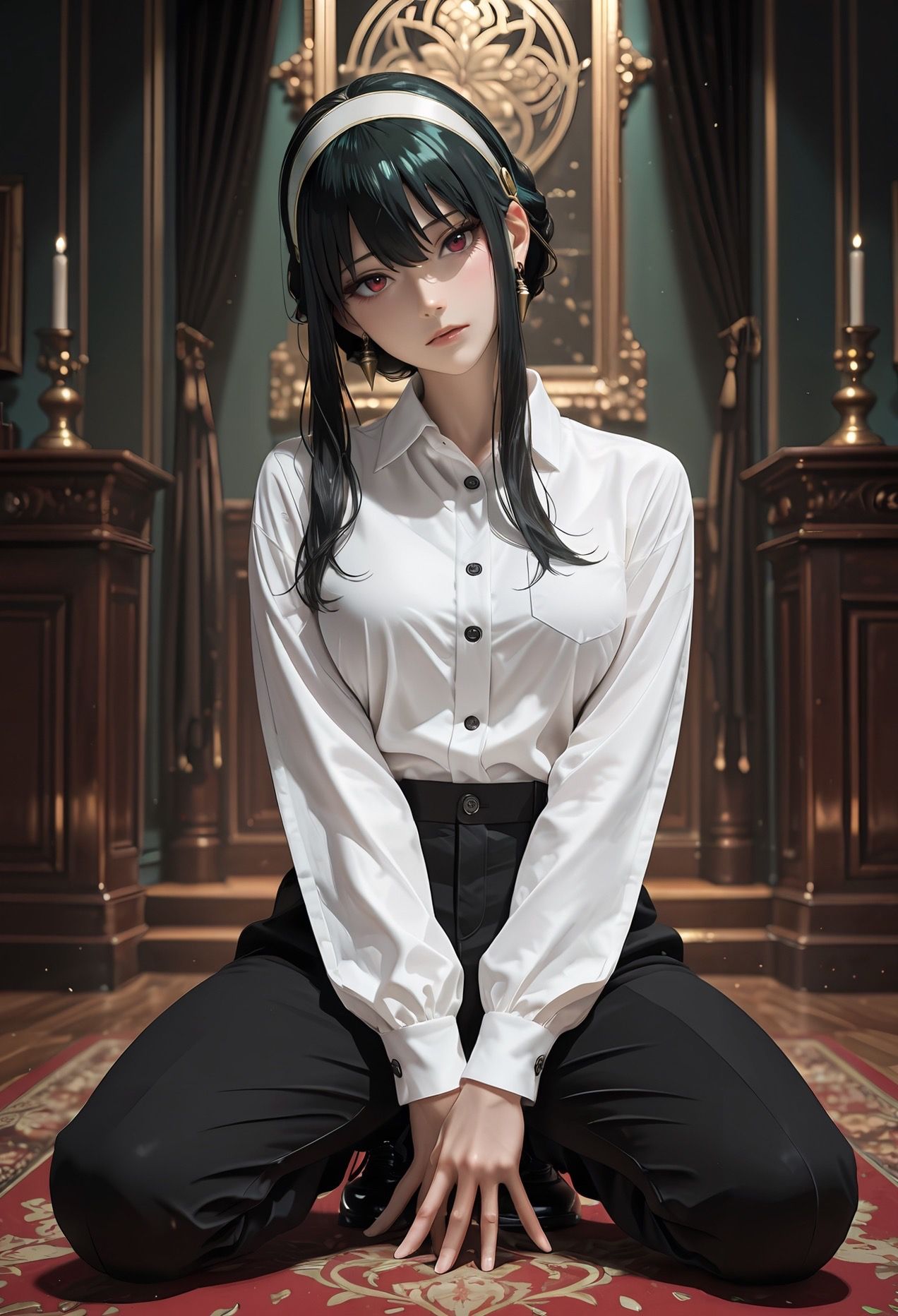 超美约尔福杰#约尔福杰#ai #ai绘画#二次元美女