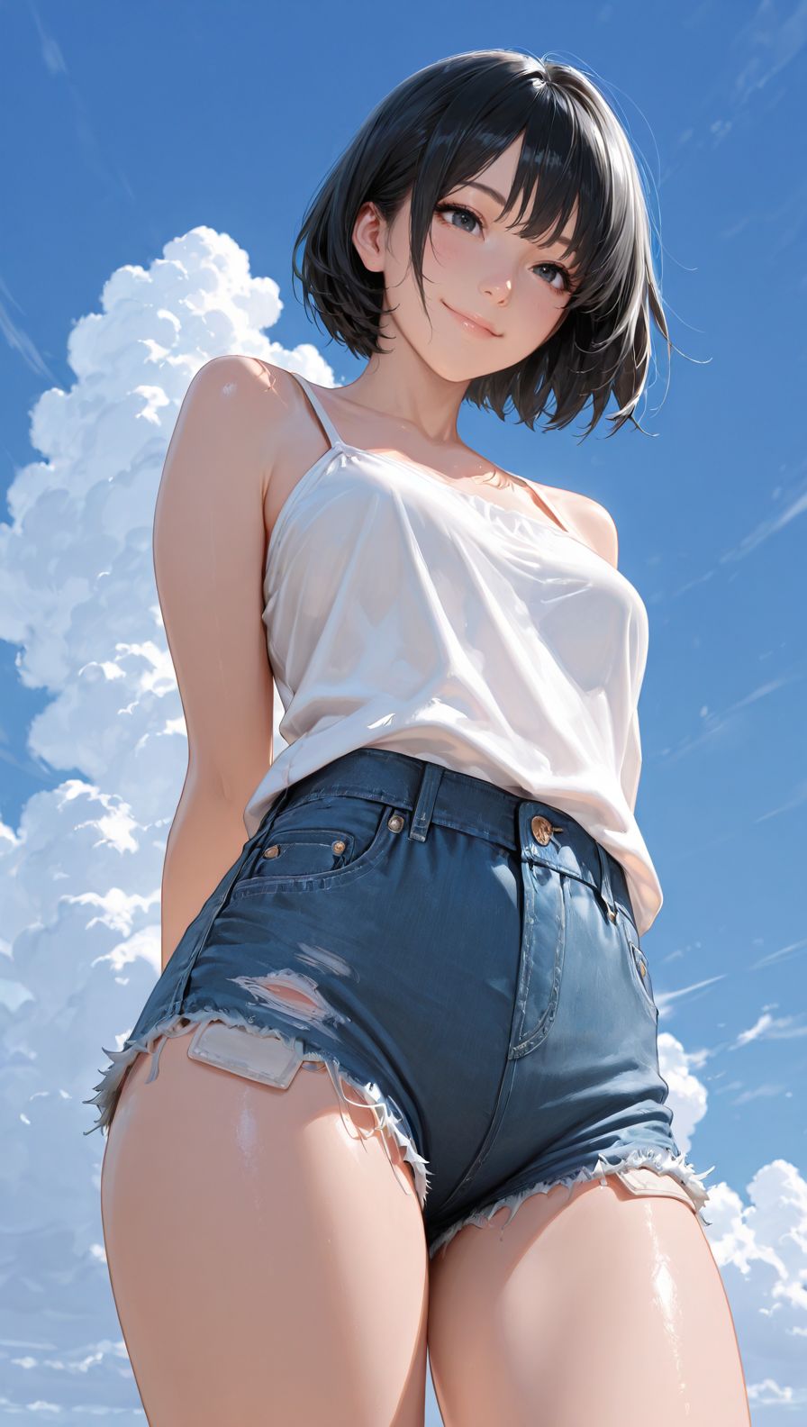 二次元壁纸#动漫美女#手机高清壁纸#大长腿