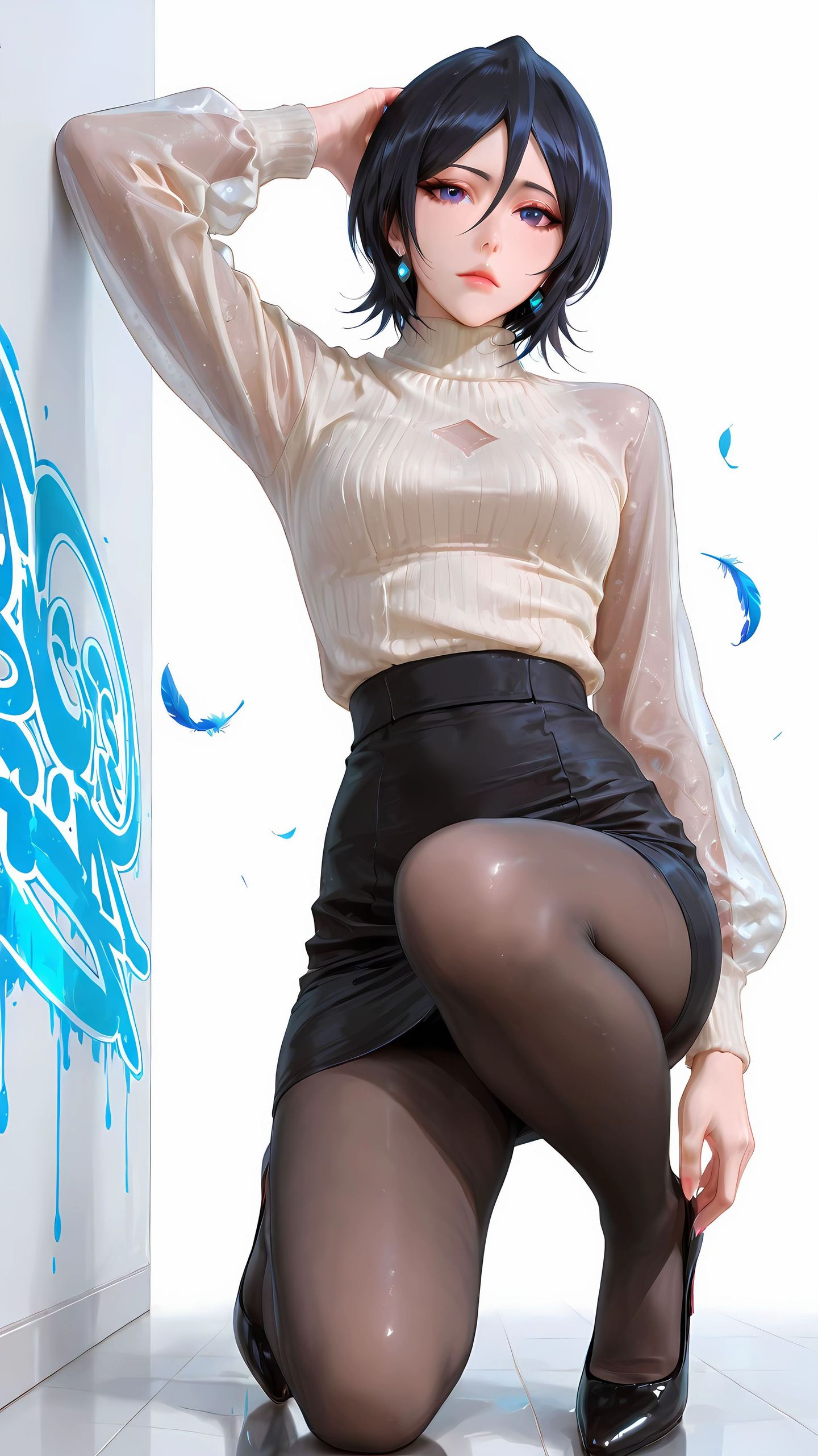 露琪亚时尚潮流摄影。#同人 #动漫女神 #死神bleach #朽木露琪亚 #二次元