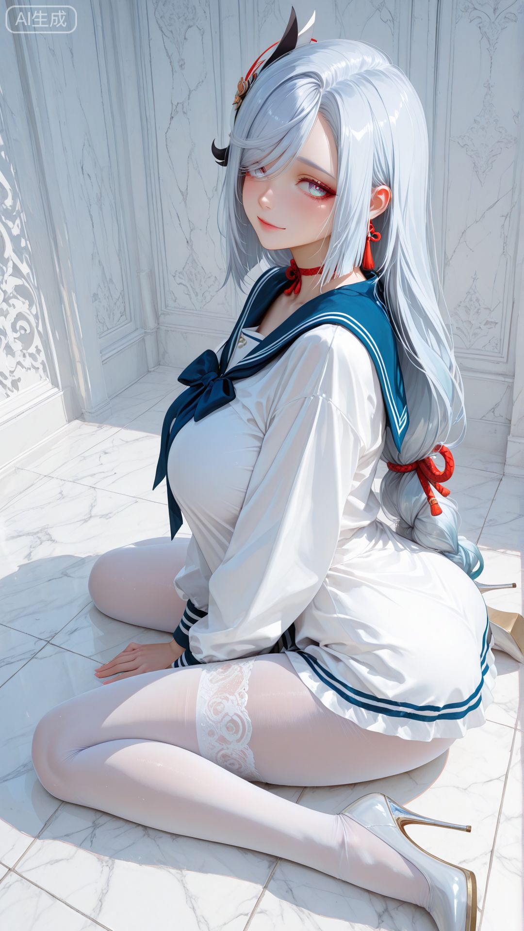 这又是谁的小姨呢？#二次元 #二次元壁纸 #申鹤 #原神 #白丝才是正义