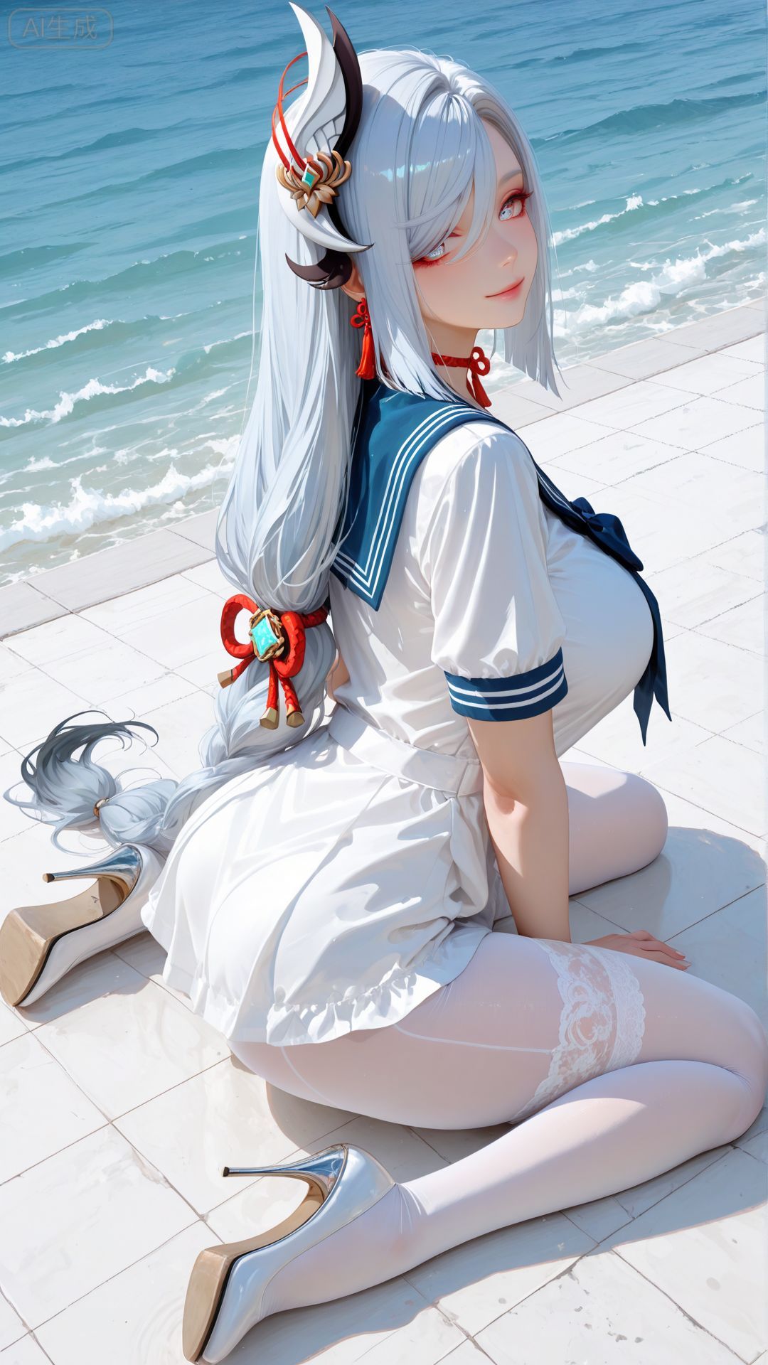 这又是谁的小姨呢？#二次元 #二次元壁纸 #申鹤 #原神 #白丝才是正义