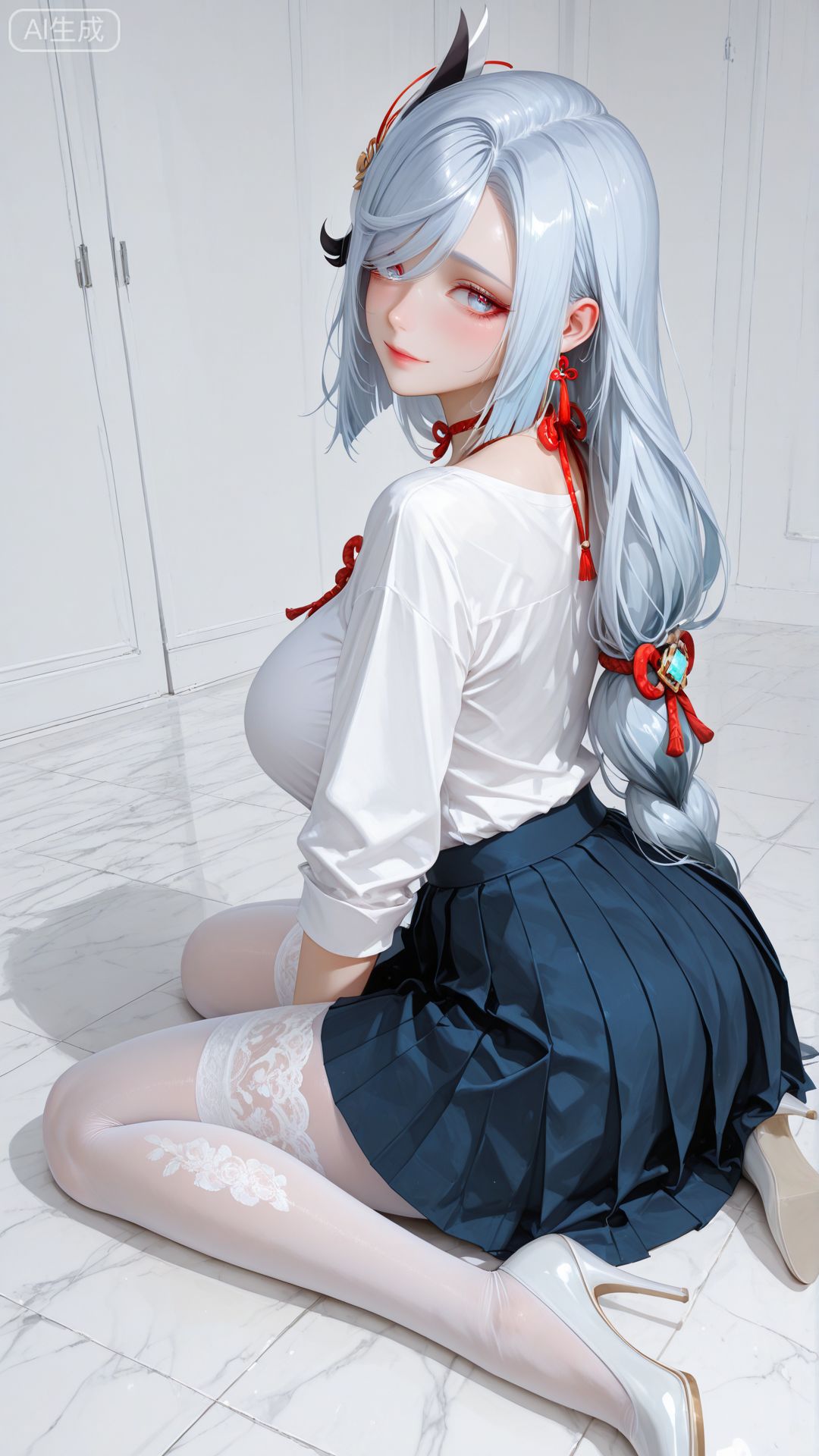 这又是谁的小姨呢？#二次元 #二次元壁纸 #申鹤 #原神 #白丝才是正义