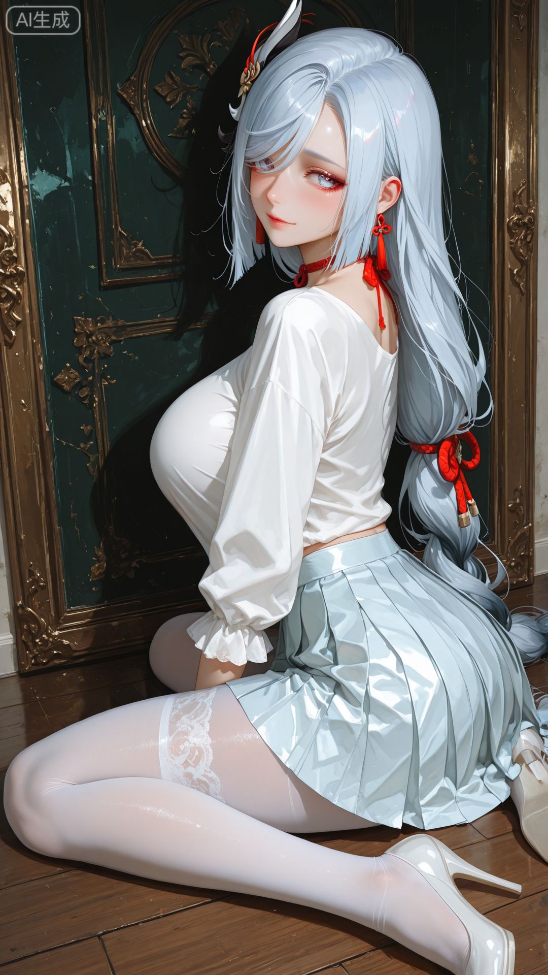 这又是谁的小姨呢？#二次元 #二次元壁纸 #申鹤 #原神 #白丝才是正义