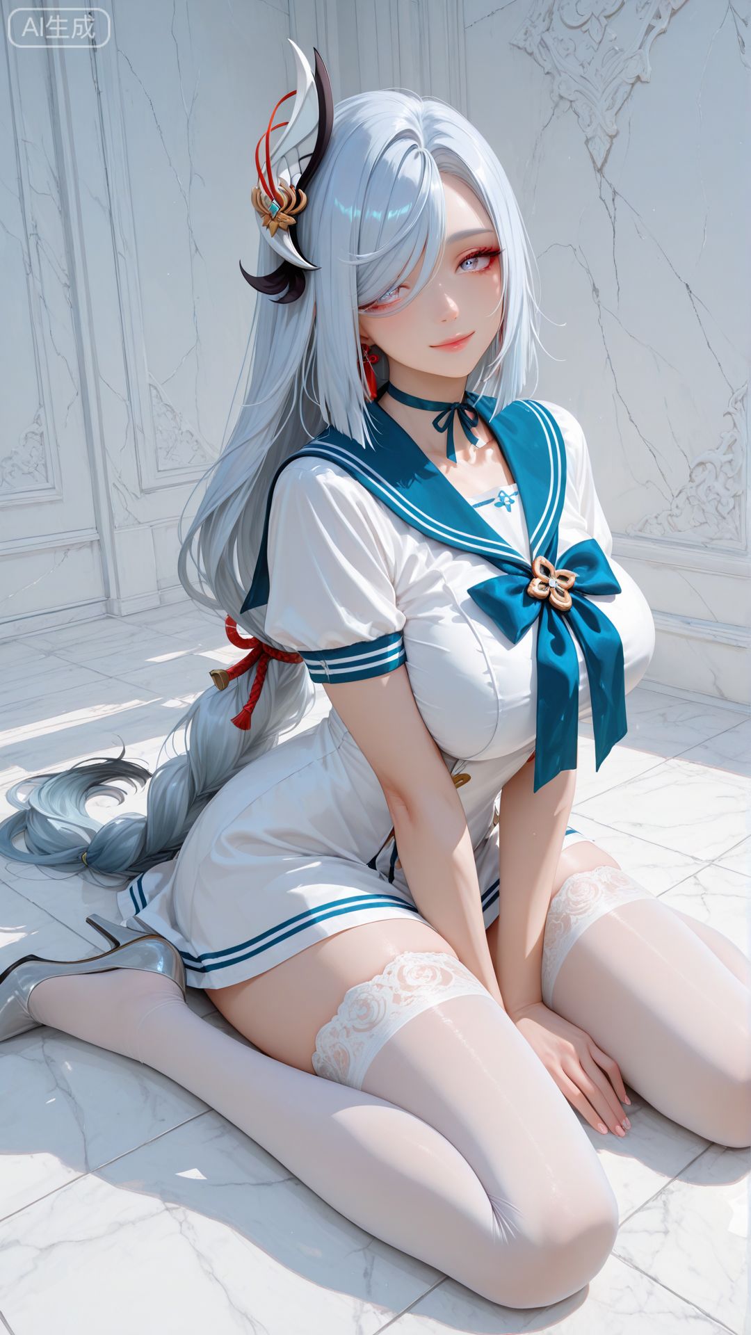 这又是谁的小姨呢？#二次元 #二次元壁纸 #申鹤 #原神 #白丝才是正义