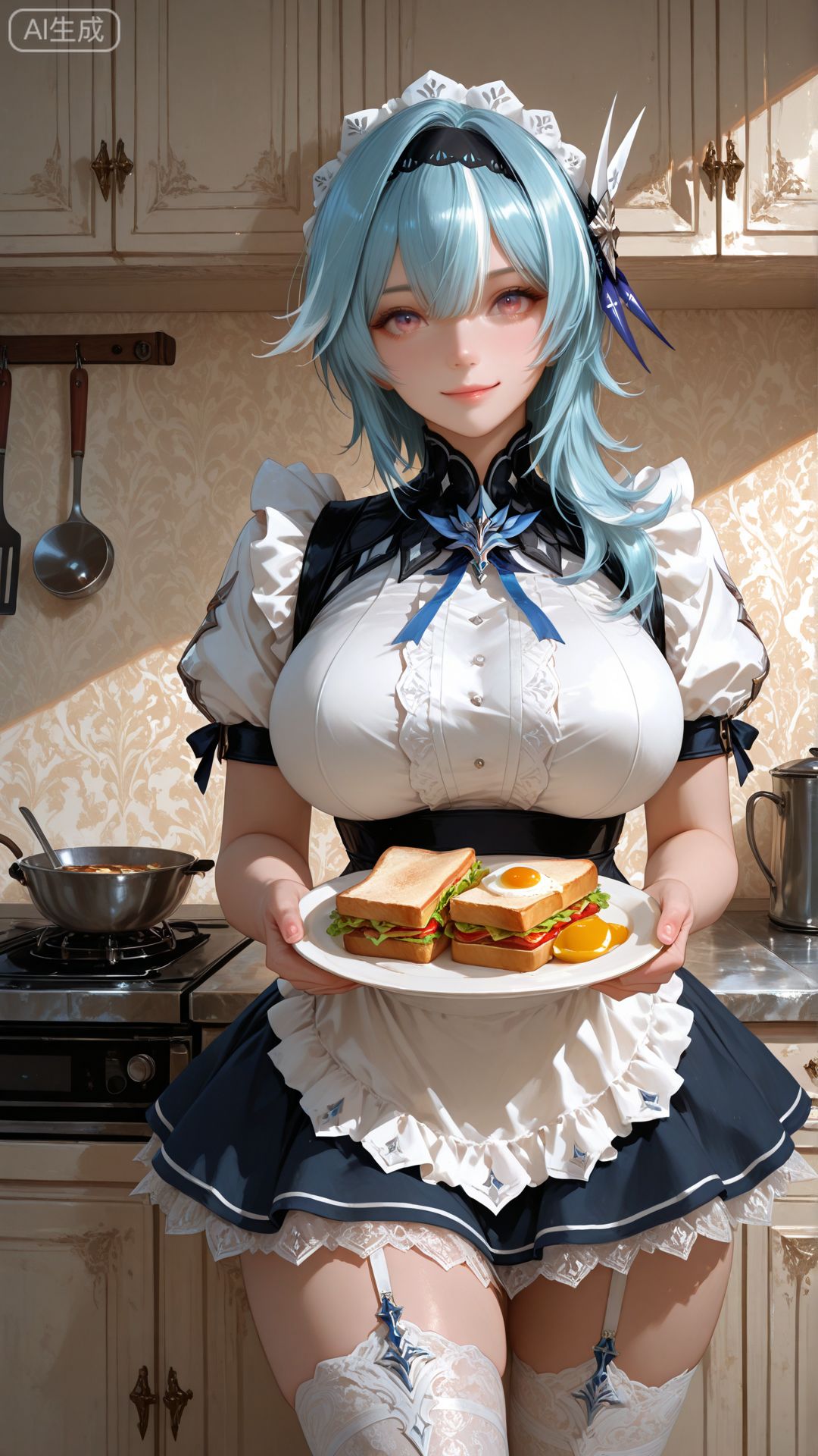 原神女仆装。#二次元 #动漫壁纸 #女仆装 #原神 #动漫少女