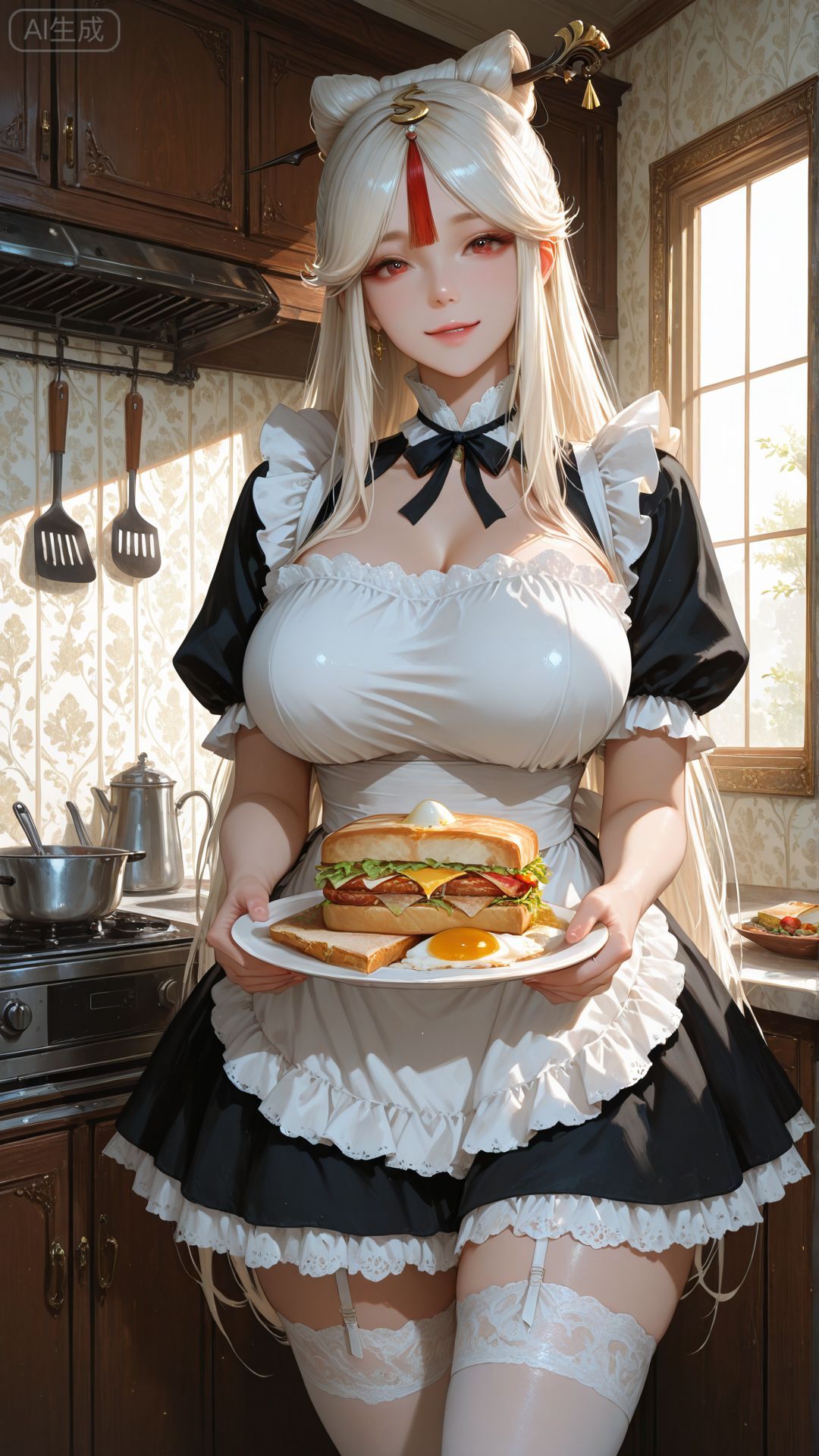 原神女仆装。#二次元 #动漫壁纸 #女仆装 #原神 #动漫少女