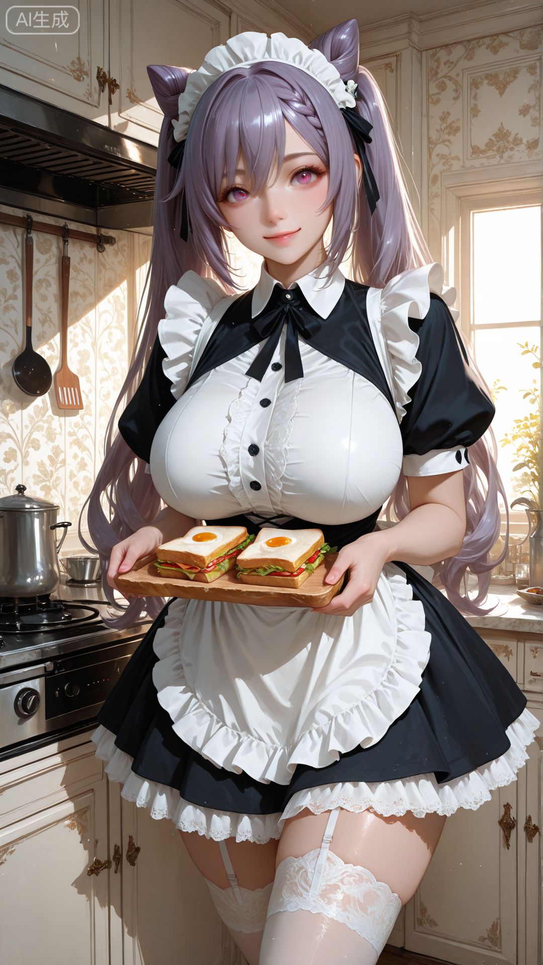 原神女仆装。#二次元 #动漫壁纸 #女仆装 #原神 #动漫少女