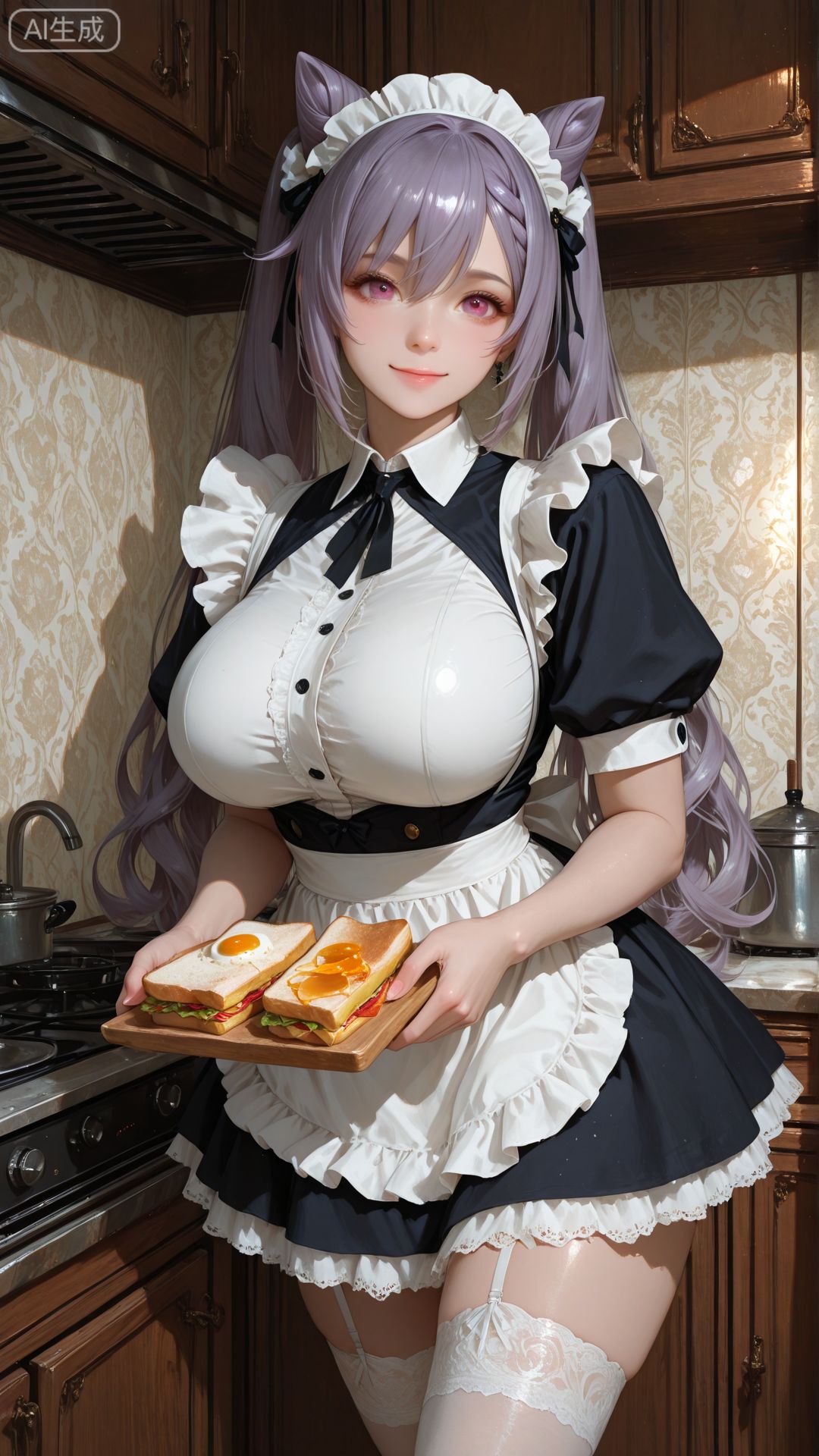 原神女仆装。#二次元 #动漫壁纸 #女仆装 #原神 #动漫少女