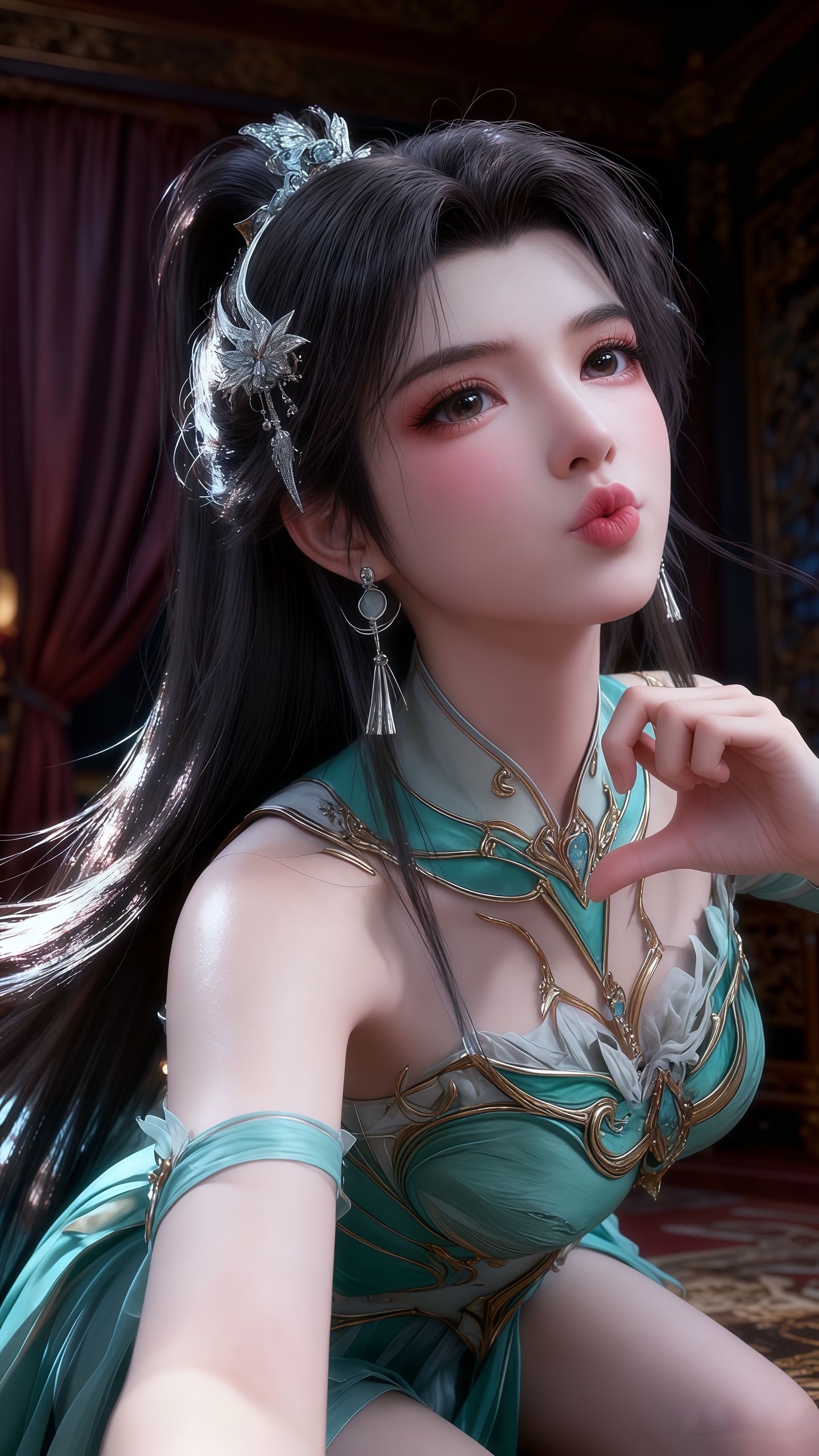 萧炎哥哥，有薰儿在，谁动你我便杀谁！#萧薰儿#萧炎#斗破苍穹#壁纸#国漫